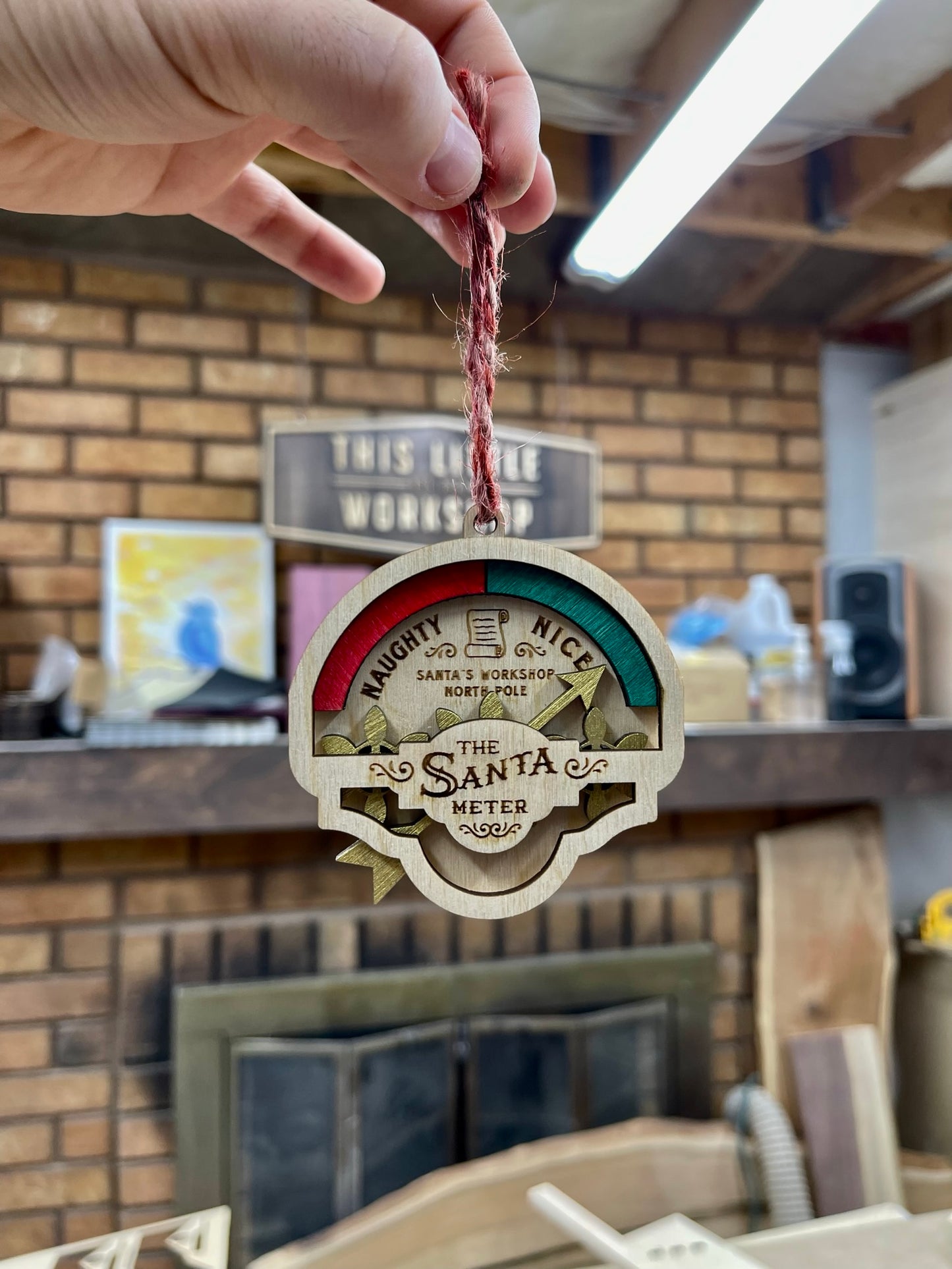 The Santa Meter: Naughty or Nice - Christmas Tree Ornament