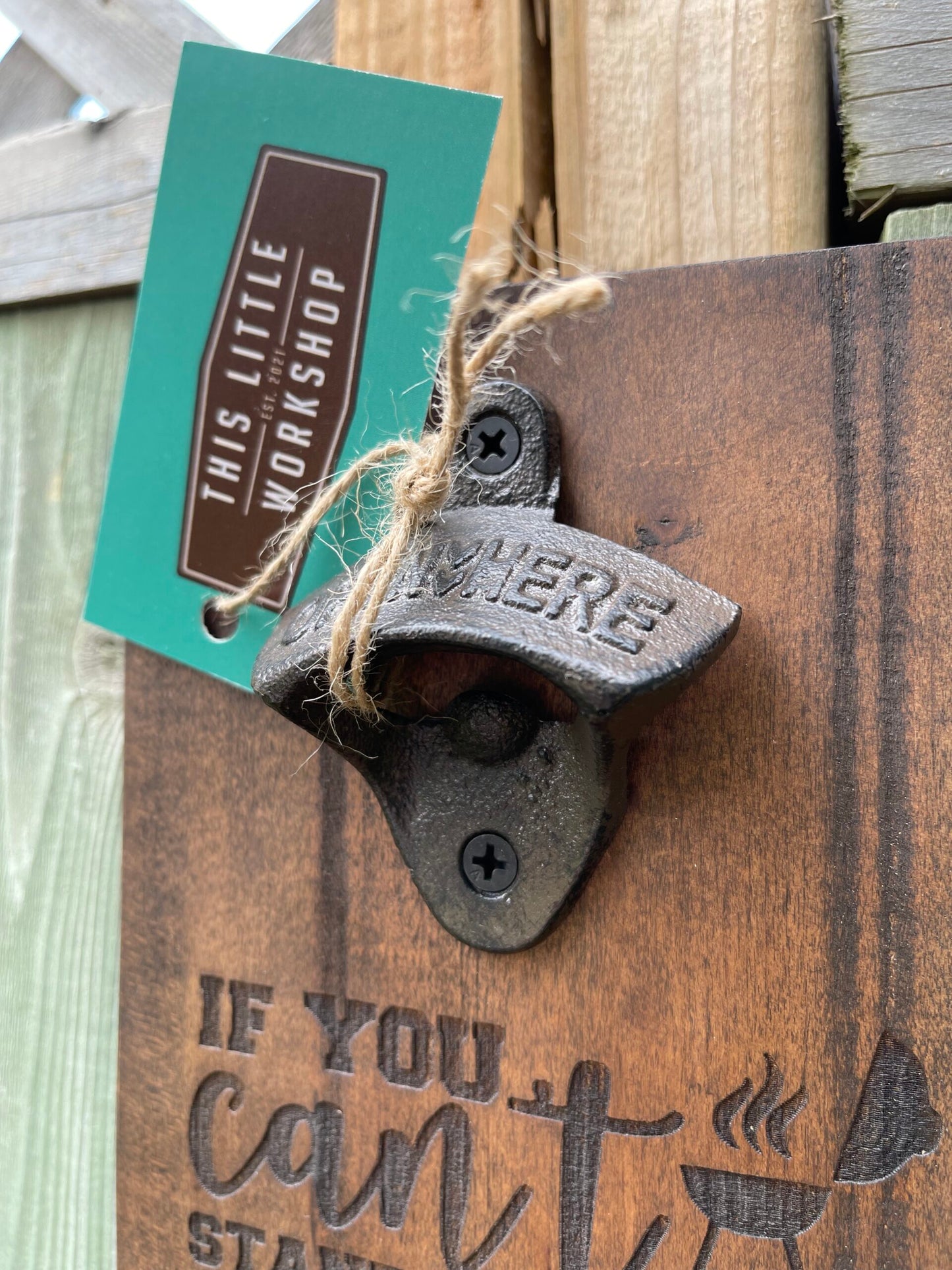 Wall-Mounted Bottle Opener