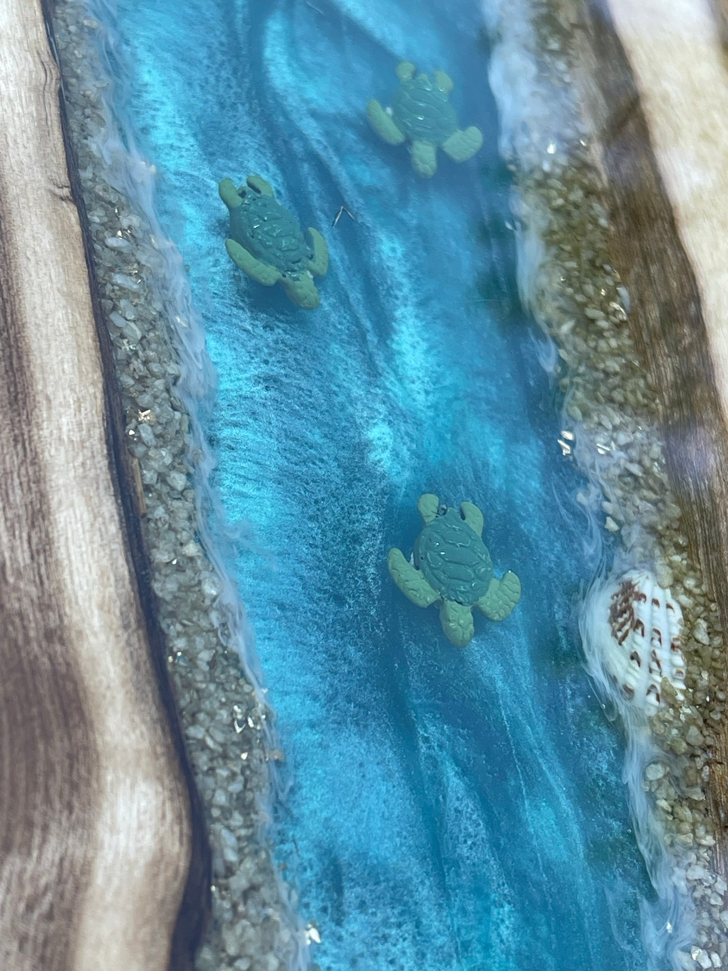 River Charcuterie Board / Serving Tray : Epoxy Resin & Wood