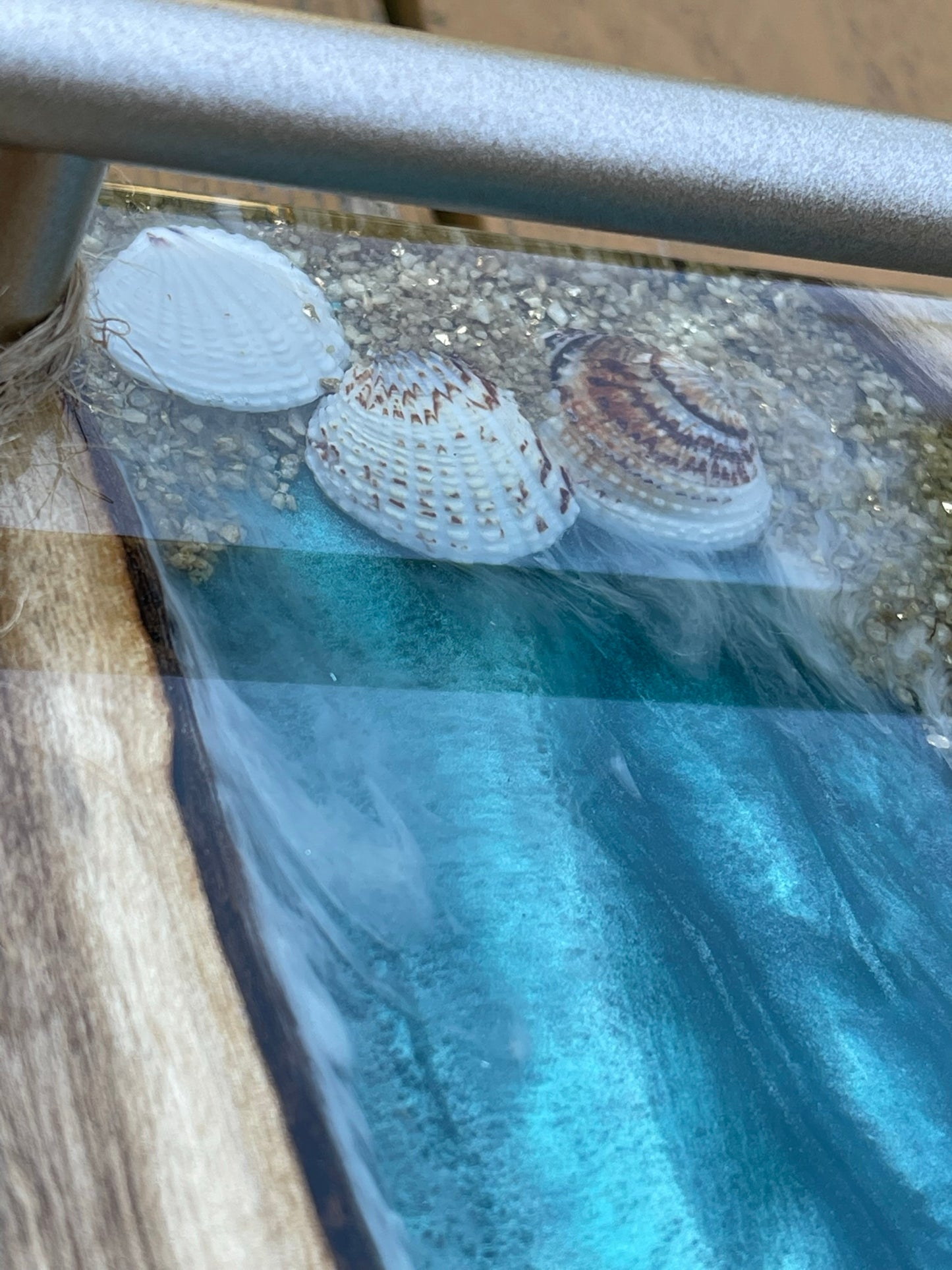 River Charcuterie Board / Serving Tray : Epoxy Resin & Wood