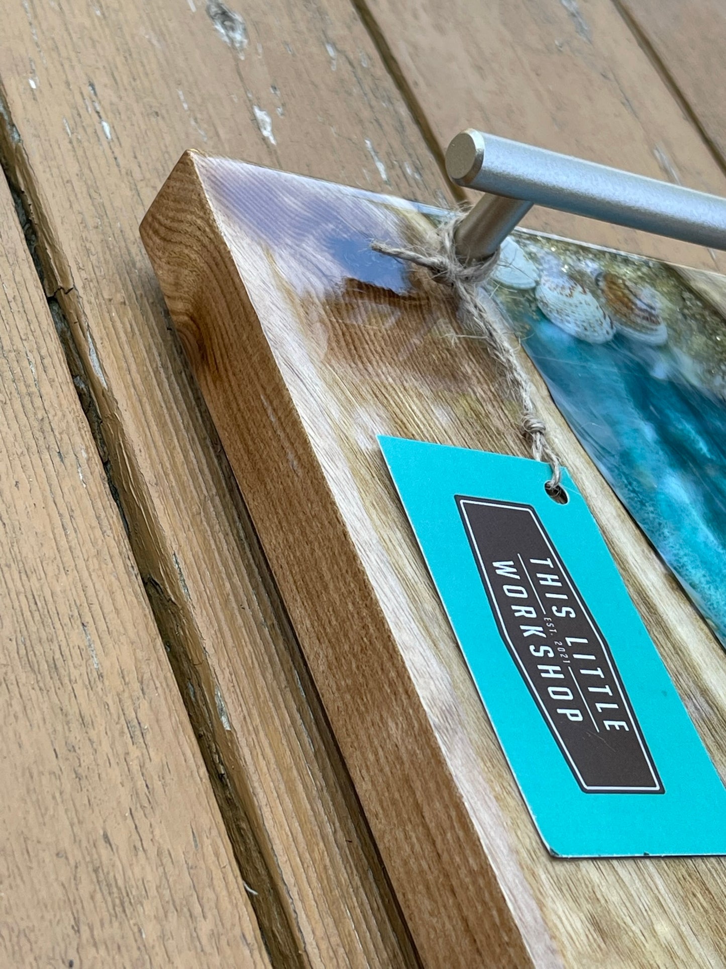 River Charcuterie Board / Serving Tray : Epoxy Resin & Wood