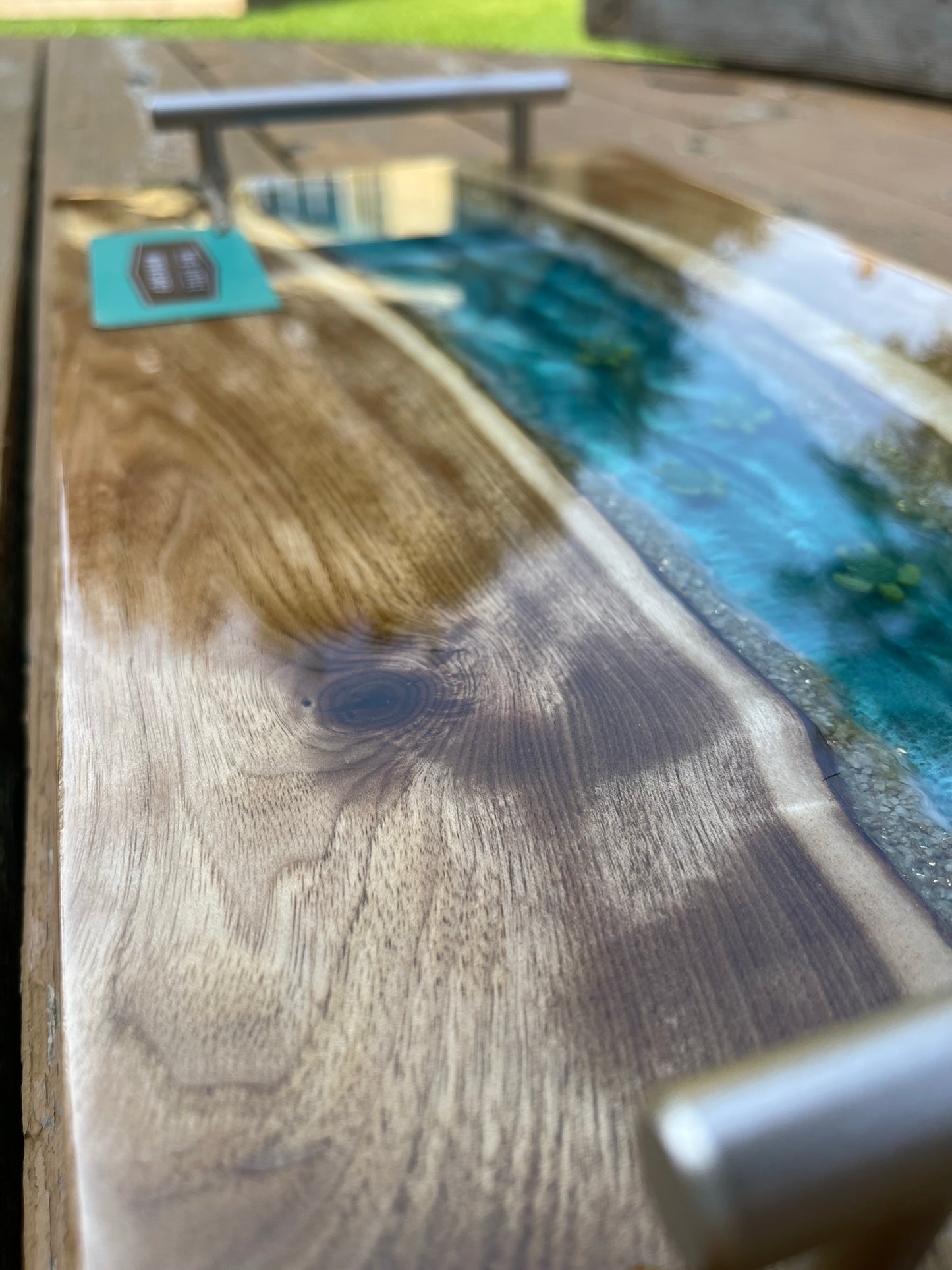 River Charcuterie Board / Serving Tray : Epoxy Resin & Wood