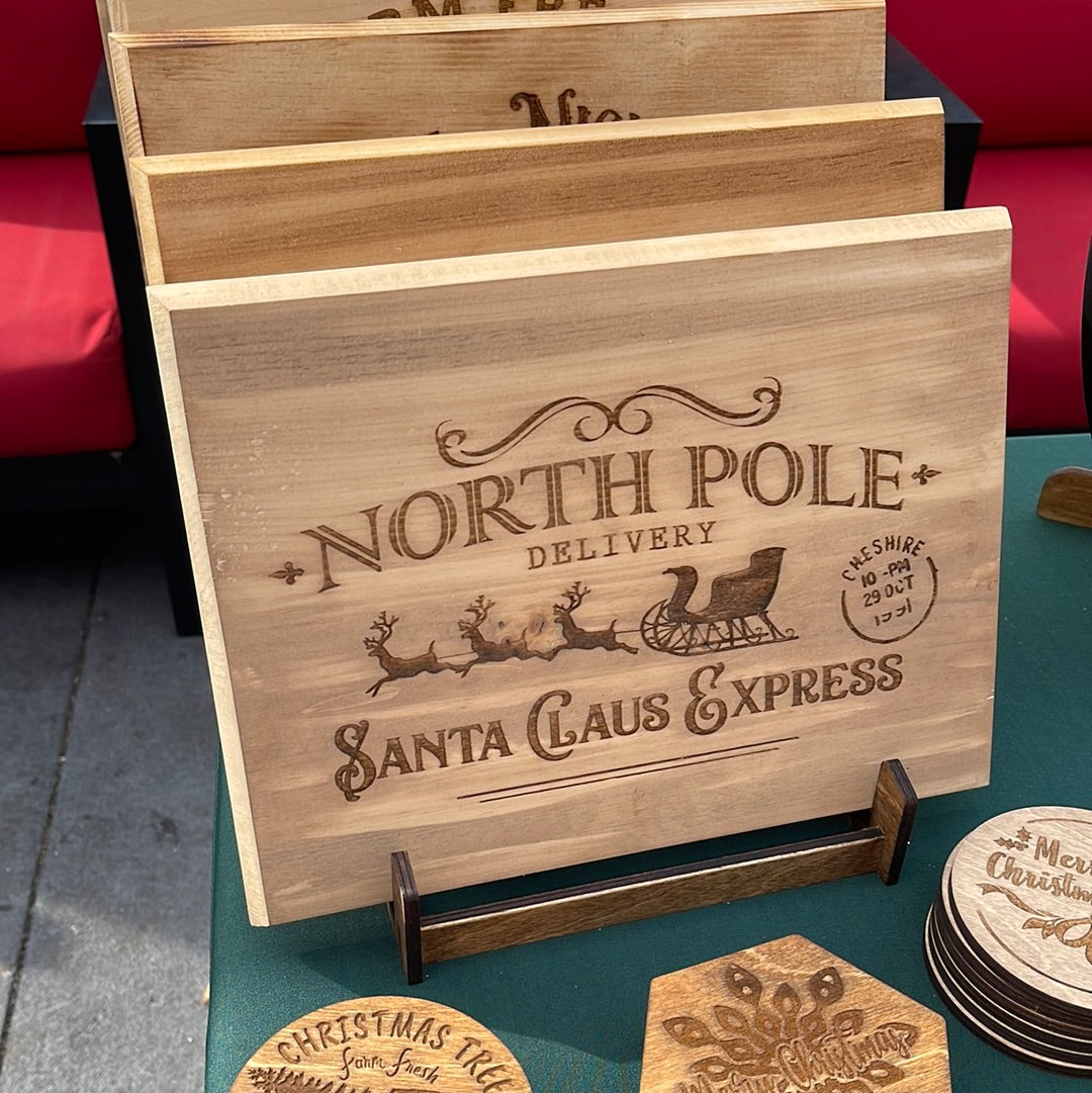 12" Rustic Style Christmas Sign