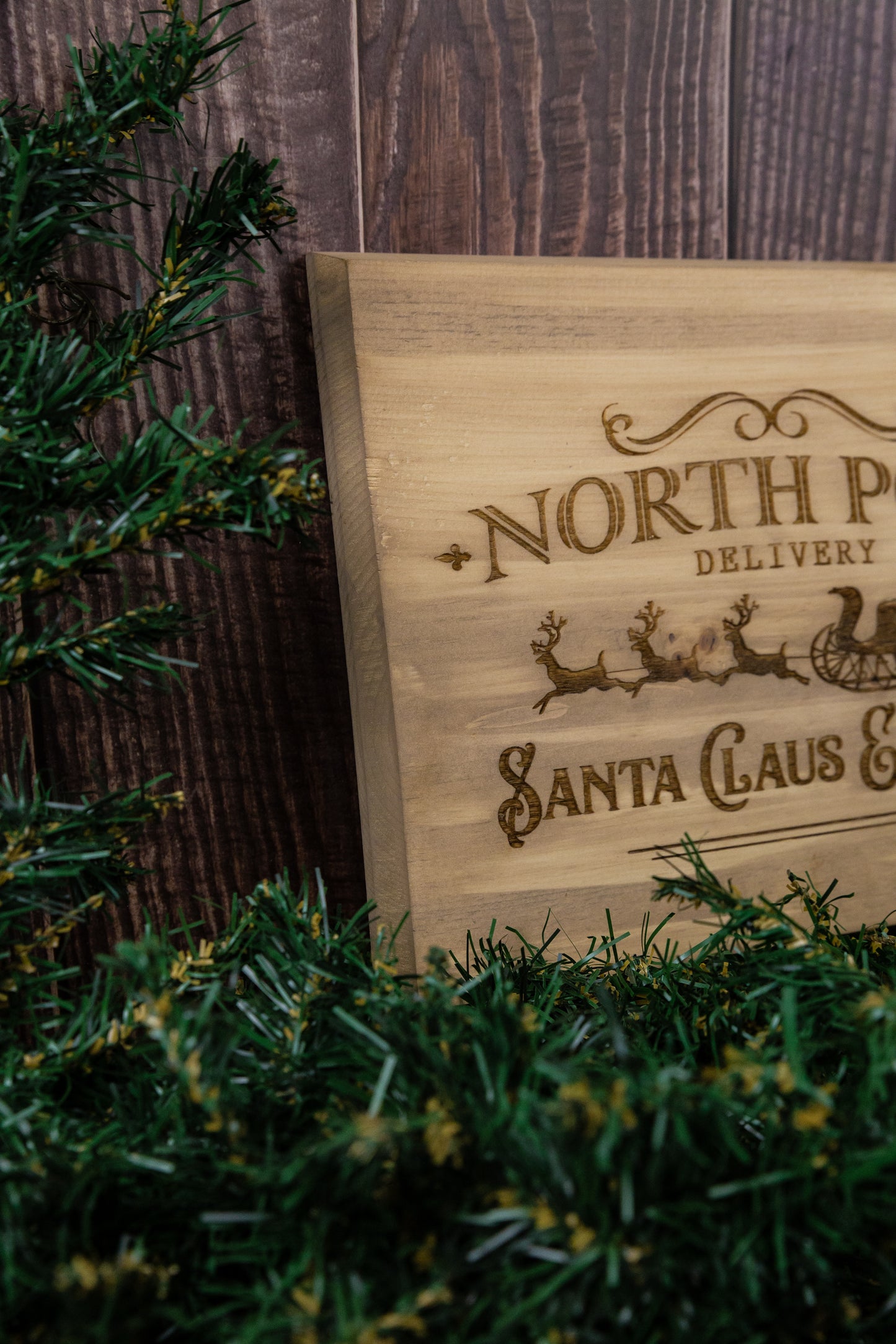 12" Rustic Style Christmas Sign