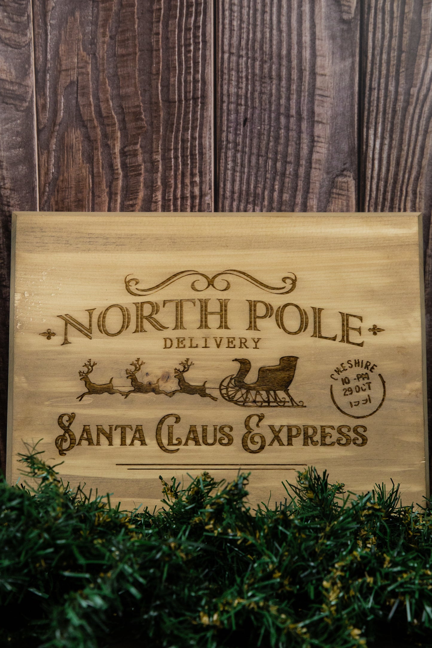 12" Rustic Style Christmas Sign