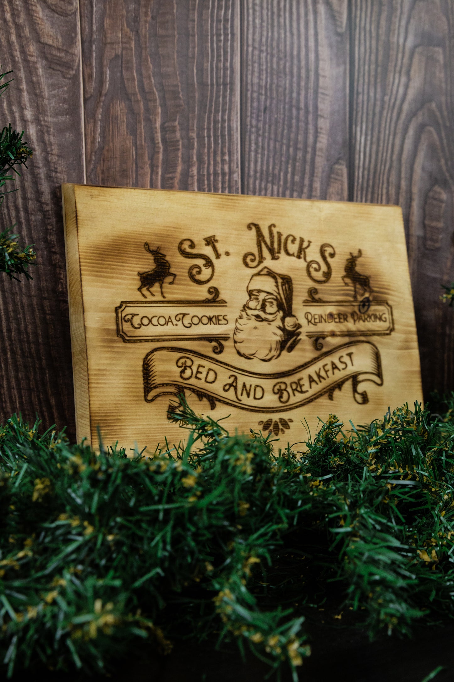 12" Rustic Style Christmas Sign